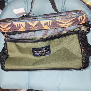 NWT Pendleton Olive Green & Multicolor Pattern Lunch Bag